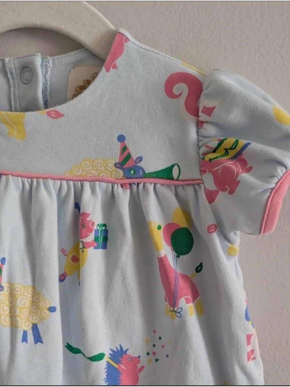The Beaufort Bonnet Company TBBC Baby Girls' Light Blue Party Animal Bubble